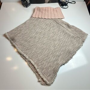 Cocogio Pink and Gray Women's Poncho